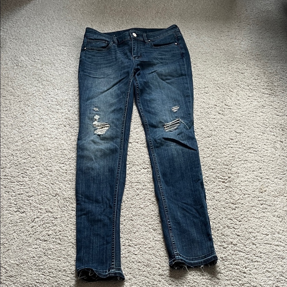 White House Black Market distressed jeans